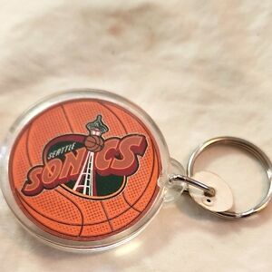 Seattle Sonics/Miller Beer Basketball Keychain